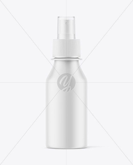 Matte Cosmetic Spray Bottle Mockup