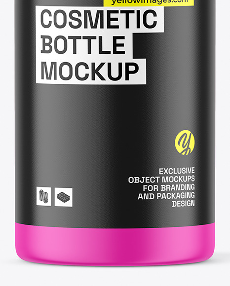 Matte Cosmetic Spray Bottle Mockup