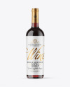 Clear Glass Red Wine Bottle Mockup Clear Glass Red Wine Bottle Mockup