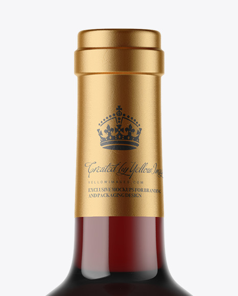 Clear Glass Red Wine Bottle Mockup Clear Glass Red Wine Bottle Mockup
