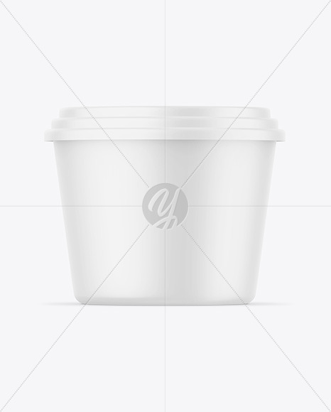 Matte Sour Cream Cup Mockup