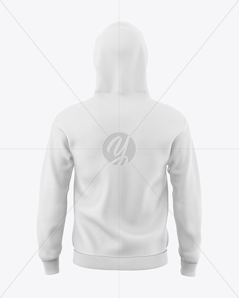 Men's Hoodie Mockup - Back View