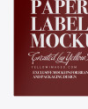 Paper Label With Rope Mockup