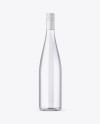 Clear Glass Grappa Bottle Mockup