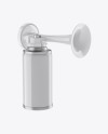 Portable Air Horn Glossy Can Mockup - Half Side View