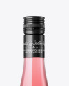 Clear Glass Pink Wine Bottle Mockup