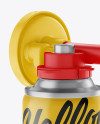 Portable Air Horn Matte Can Mockup - Half Side View