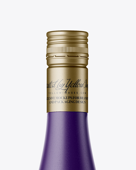 Matte Ceramic Wine Bottle Mockup