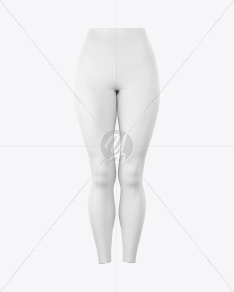 V-Waist Leggings Mockup - Front View