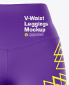 V-Waist Leggings Mockup - Front View