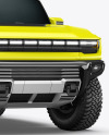 Electric Off-Road SUV Mockup - Half Side View