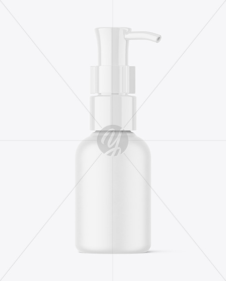 Matte Bottle with Pump Mockup Matte Bottle with Pump Mockup