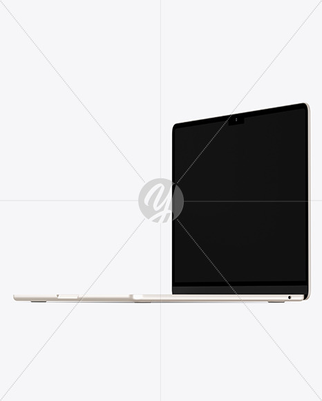 MacBook Air M2 Starlight Mockup