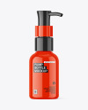 Glossy Bottle with Pump Mockup Glossy Bottle with Pump Mockup