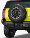 Electric Off-Road SUV Mockup - Back Half Side View