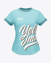 Women's T-Shirt Mockup - Front View