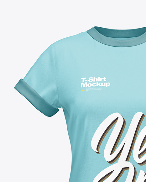 Women's T-Shirt Mockup - Front View