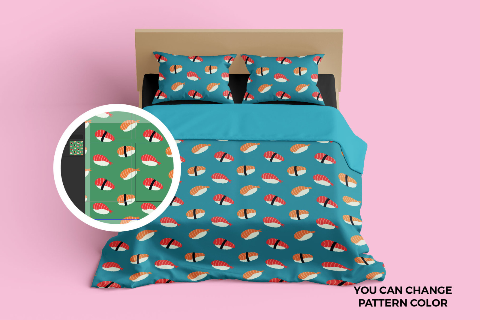Sushi Seamless Pattern Sushi Seamless Pattern
