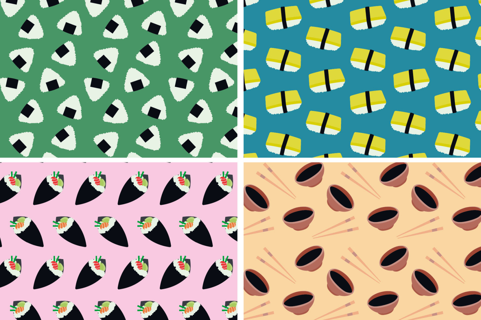 Sushi Seamless Pattern Sushi Seamless Pattern