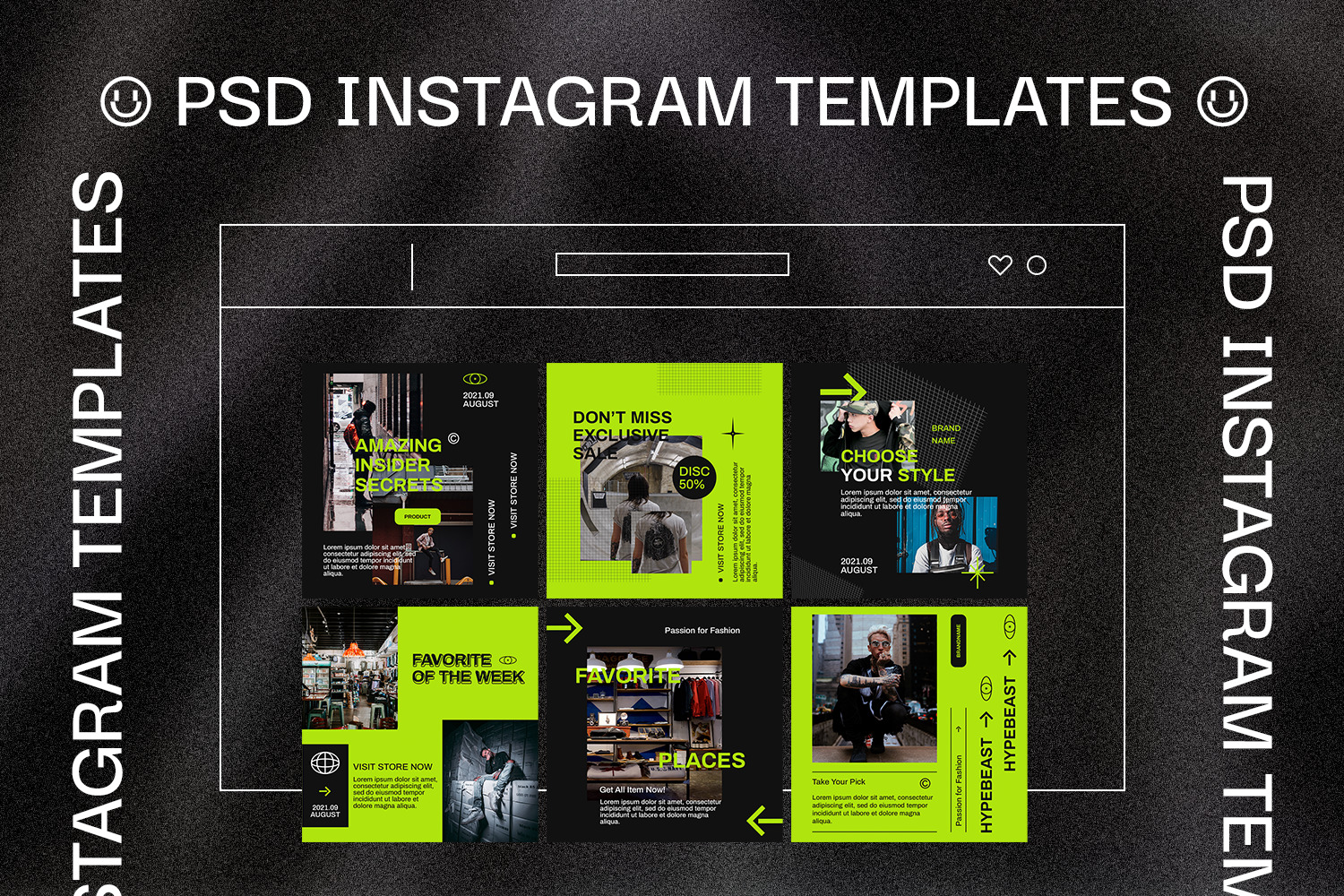 Henella Urban Instagram Templates