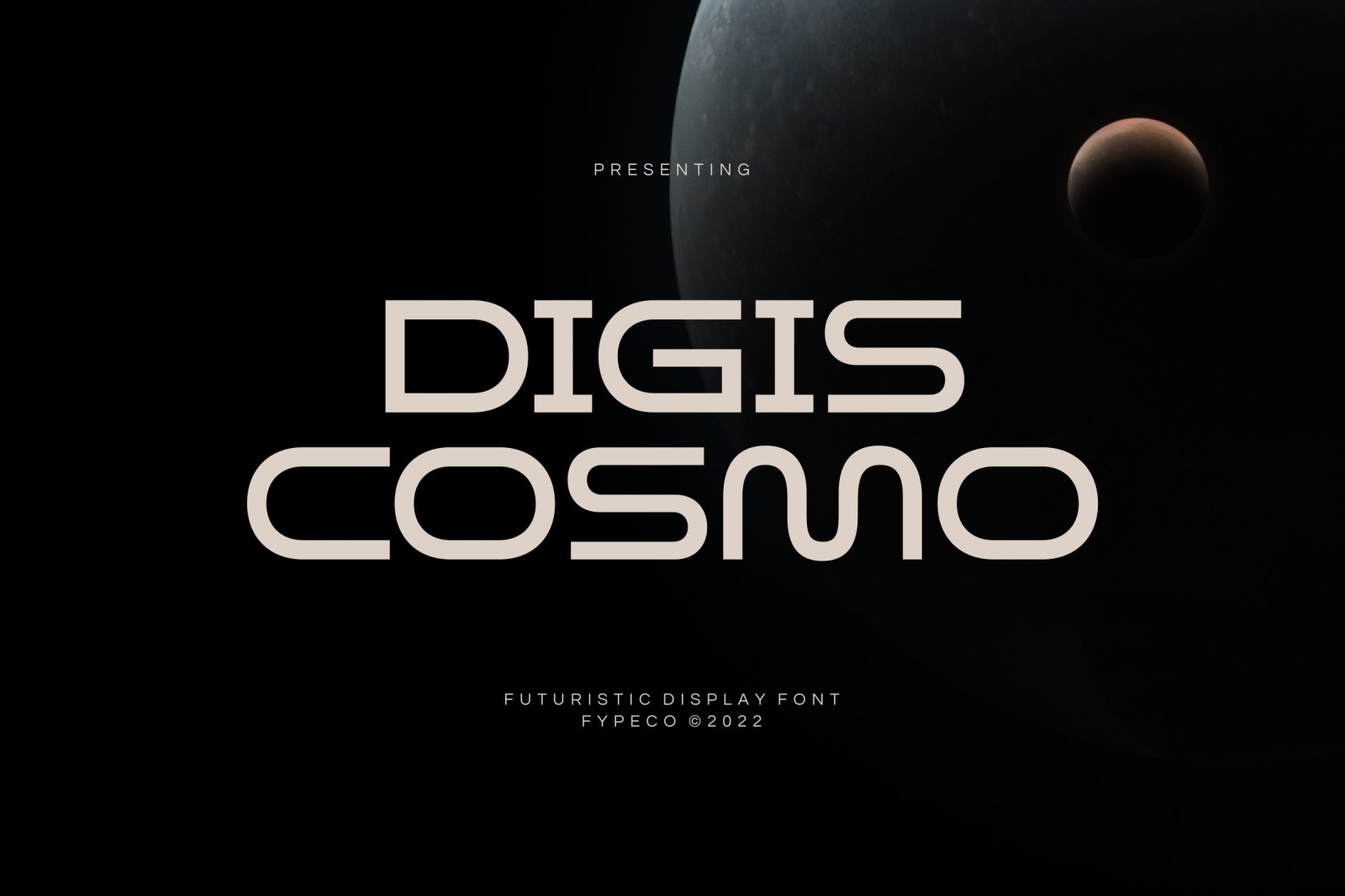 Digis Cosmo-Futuristic Display Font