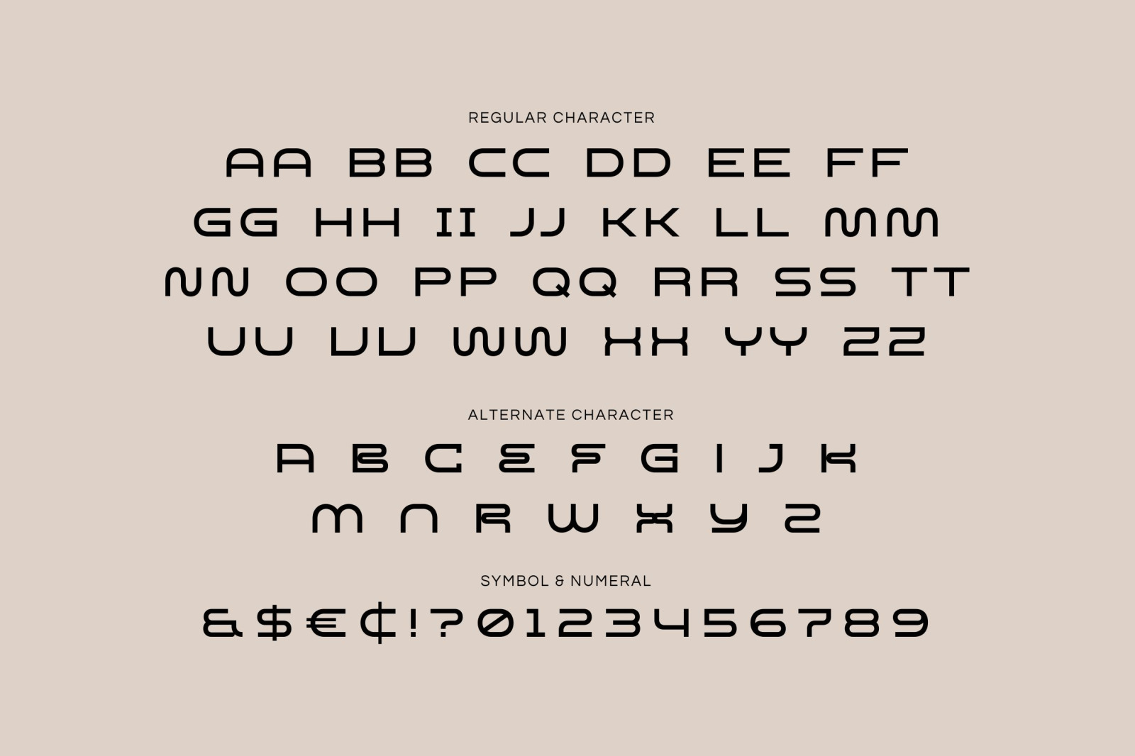 Digis Cosmo-Futuristic Display Font