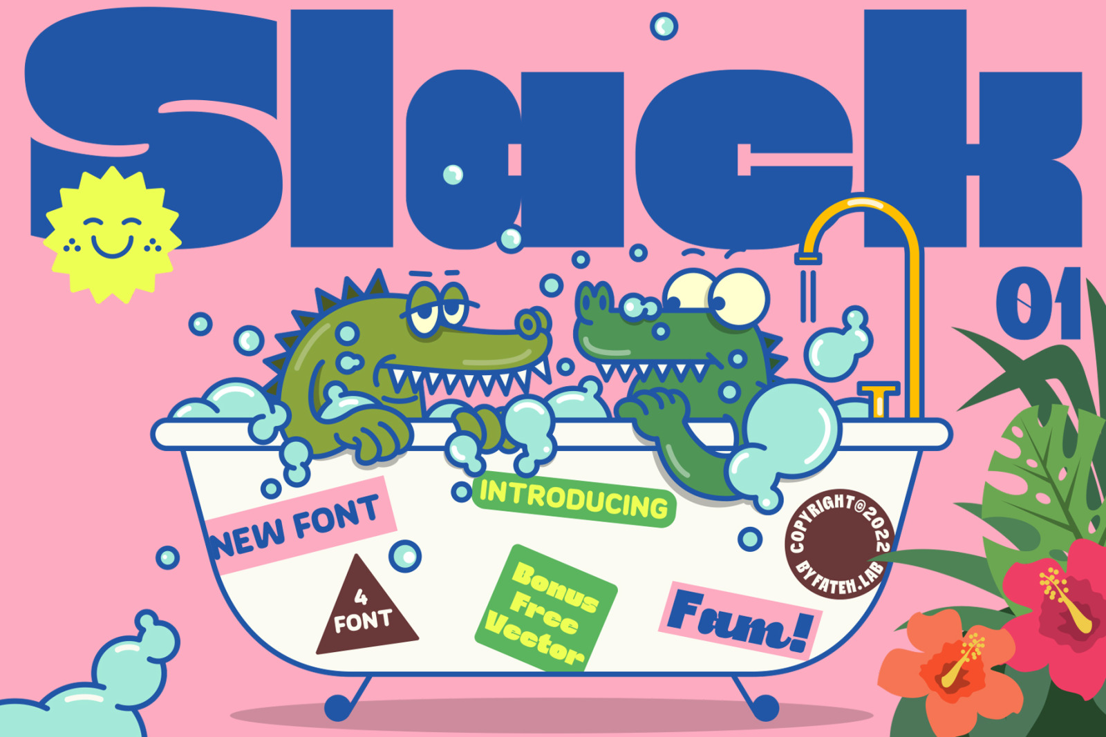 Slack | Cheerful Sans Serif Font Slack | Cheerful Sans Serif Font
