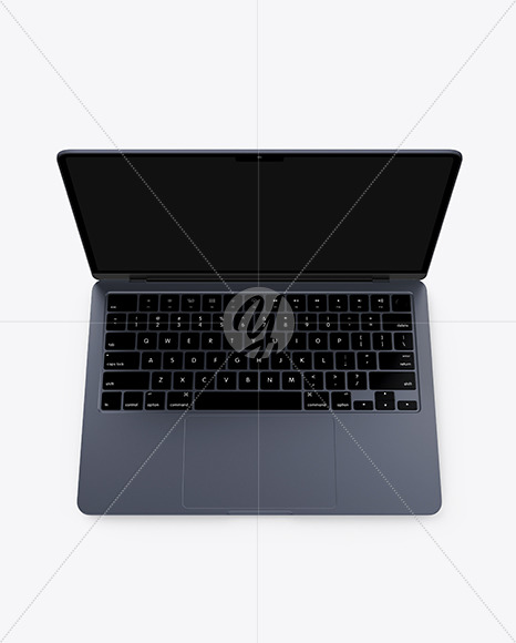 MacBook Air M2 Midnight Mockup