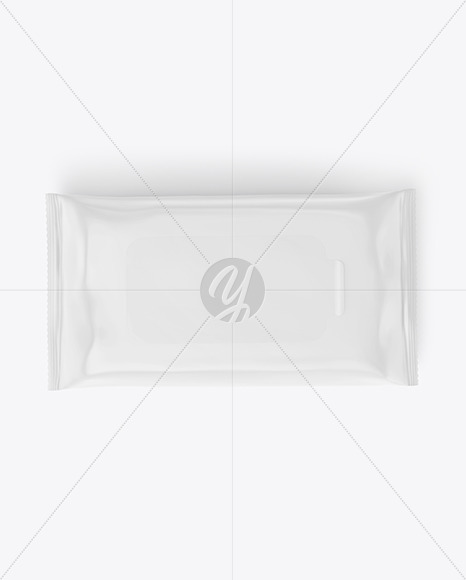 Matte Wet Wipes Pack Mockup