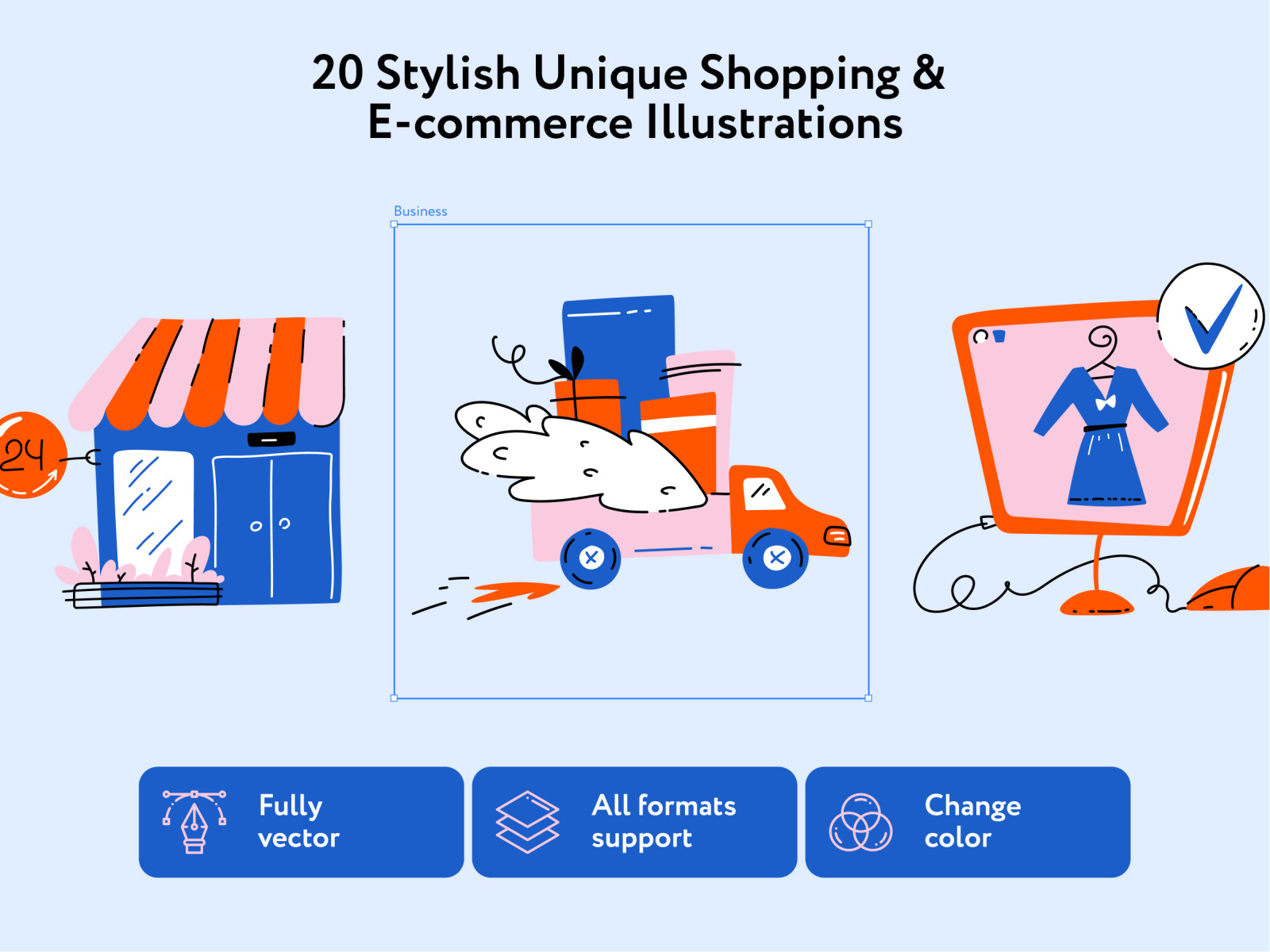 Ellsy Shopping Illustrations Ellsy Shopping Illustrations