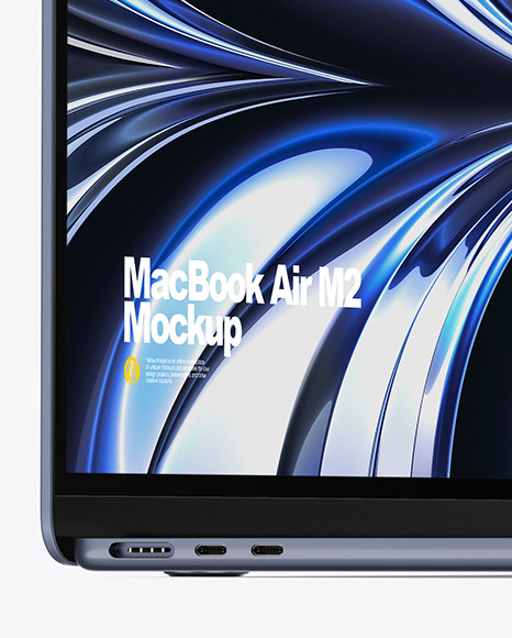 MacBook Air M2 Midnight Mockup