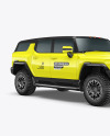 Electric Off-Road SUV Mockup - Half Side View