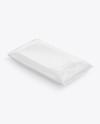 Glossy Wet Wipes Mockup