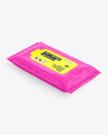 Glossy Wet Wipes Mockup