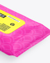 Glossy Wet Wipes Mockup