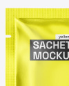 Metallic Sachet Mockup