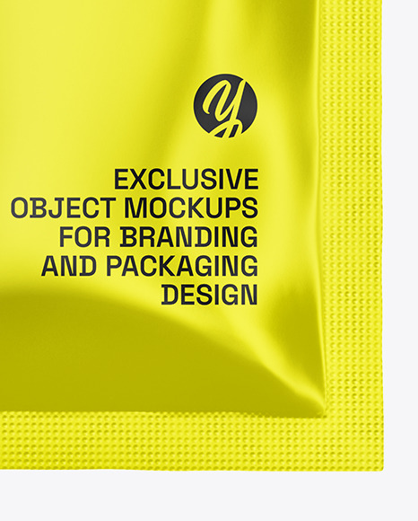 Metallic Sachet Mockup