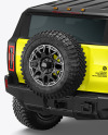 Electric Off-Road SUV Mockup - Back Half Side View