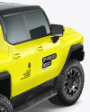 Electric Off-Road SUV Mockup - Back Half Side View