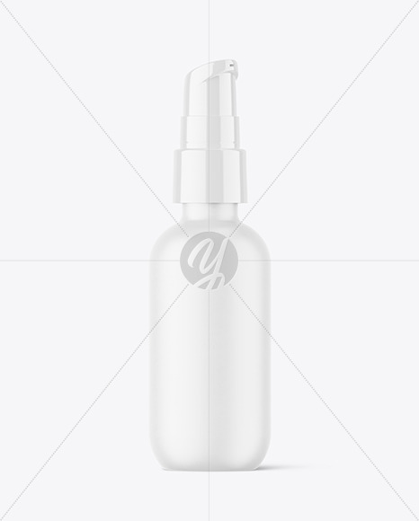 Matte Airless Pump Bottle Mockup