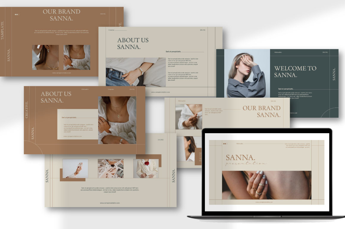 Sanna Fashion Google Slides Template