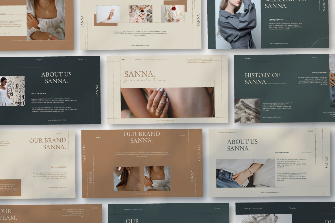 Sanna Fashion Google Slides Template