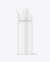 Glossy Sport Bottle Mockup