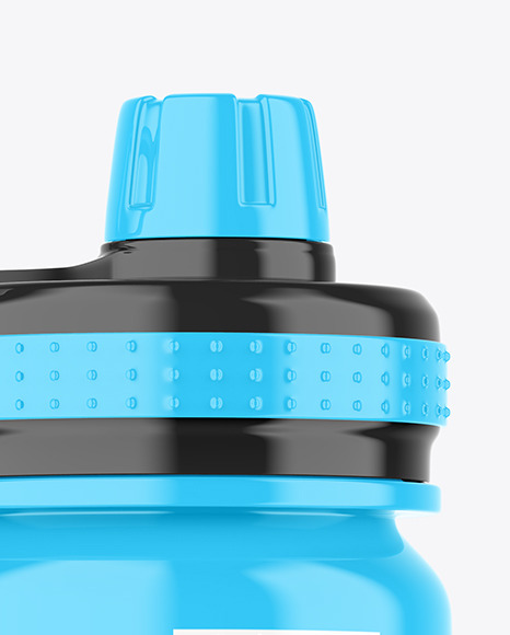 Glossy Sport Bottle Mockup