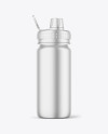 Metallized Sport Bottle Mockup