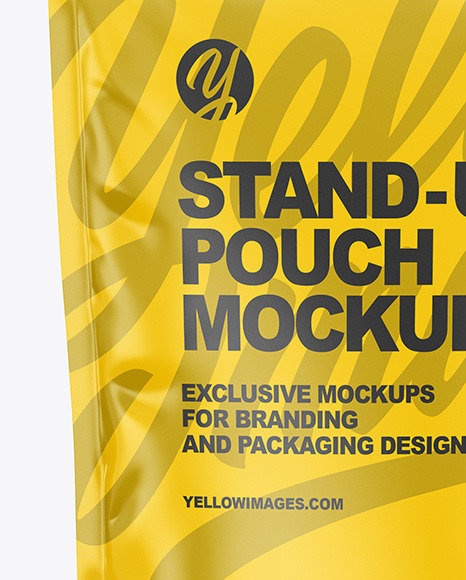 Glossy Stand-up Pouch Mockup