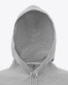 Men's Melange Hoodie Mockup - Front View