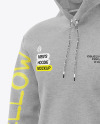 Men's Melange Hoodie Mockup - Half Side View