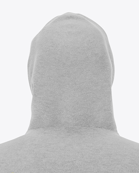 Men's Melange Hoodie Mockup - Back View