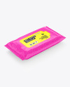 Glossy Wet Wipes Mockup